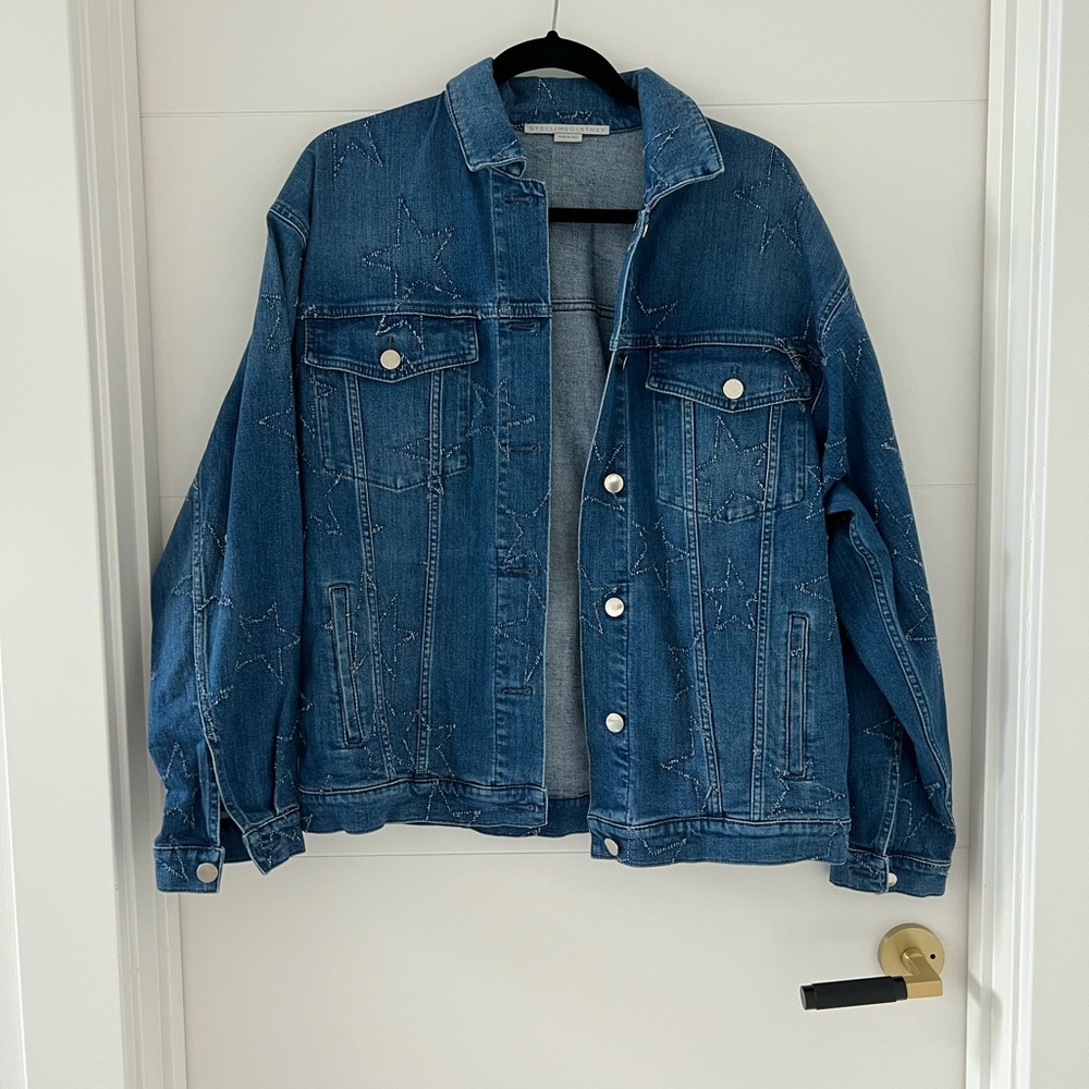 Stella mccartney classic star oversized denim jacket